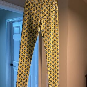 Crewcuts Yellow Floral-Print Kids Leggings